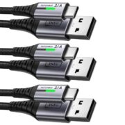 3er Pack INIU USB-A auf USB-C-Kabel (2m+2m+0,5m)