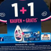 dm: 1+1 Lenor Waschmittel Pods, flüssig oder Pulver alle Größen