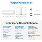 Linksys Velop Micro 6 Mesh-WLAN-System mit Router + 2 Nodes für 55,90€ statt 99,99€