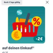 Penny: 2 € Coupon bei 5 € MEW (personalisiert)