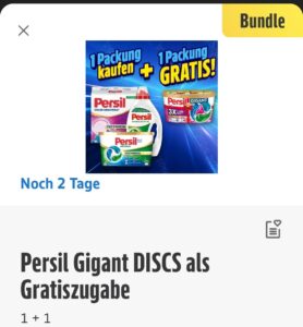 Edeka (Rhein/Ruhr): Persil Gigant Discs als Gratiszugabe