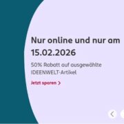 Rossmann: 50% Rabatt auf ausgewählte Ideenwelt-Artikel