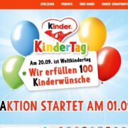 Kindertag bei Ferrero Kinder 2026 am 1.9.26