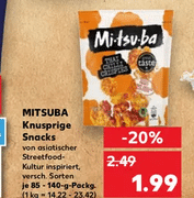 Mega-Deal bei Kaufland MITSUBA knusprigen Snacks für nur 49 Cent