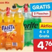 Fanta * Sprite * Mezzo Mix * 4 + 2 Gratis bei netto