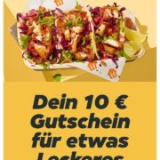 Lieferando 10 € Gutschein ab 20 € MBW (ggf. personalisiert)