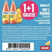 2 Flaschen HohesC für nur 1,39 €