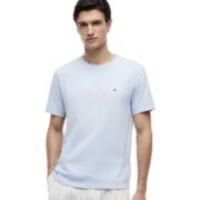 Tommy Hilfiger Herren T-Shirt Kurzarm Seasonal Solid Tee mit Rundhalsausschnitt