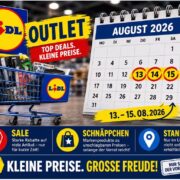LIDL Outlet Verkäufe - täglich in einer Stadt ab 26.08