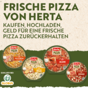 Herta frische Pizza Gratis Testen - Cashback auf Herta Pizza bei GLOBUS