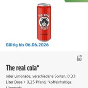 gratis The Real Cola mit der Edeka-App/Marktkauf