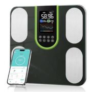 Körperfettwaage, Smart Waagen mit körperfett und muskelmasse, BMI, Viszerales Fett, Körperwasser