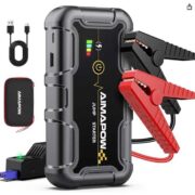AIMAPOW Starthilfe Powerbank 8000A 12V (All Benziner/10,0L Diesel) Auto Starthilfe