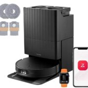roborock Qrevo Edge 2 Set Saugroboter mit Wischfunktion&Hebarem Wischmopp, 25.000 Pa