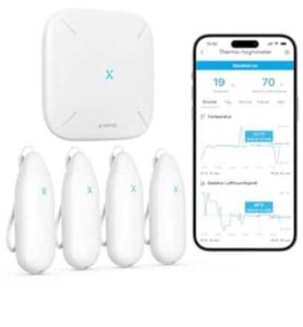 X-Sense WLAN Hygrometer Thermometer Innen, Temperatur- und Luftfeuchtigkeitsüberwachung per App
