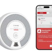X-Sense Rauch- und Kohlenmonoxid Melder mit WLAN und austauschbarer Batterie, 2-in-1 Rauchmelder