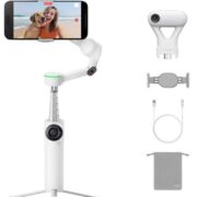 Insta360 Flow 2 Pro KI-Tracker-Bundle Schneeweiß– Erster KI-Smartphone-Gimbal mit Apple DockKit