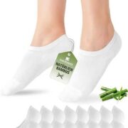 SukModen Bambus Füßlinge Damen & Herren, 8 Paar, rutschfest