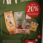 Rossmann App: Täglich 20% auf Bio-Lebensmittel und Fitnessnahrung vom 31.08. bis 26.09.2026