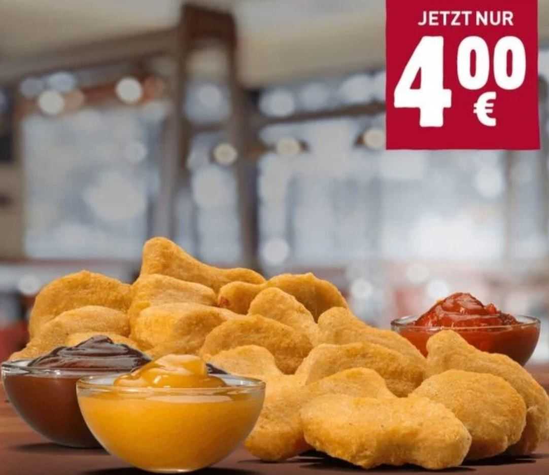 Burger King App 20 King Nuggets für 4€ (inkl. 3 Dips) MonsterDealz.de