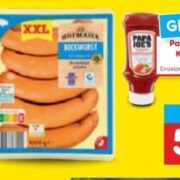 Papa Joe's Ketchup gratis zur Hofmaier XXL Bockwurst bei Netto (ab 14.09.)