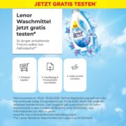 GRATIS Lenor Waschmittel testen: 100% Geld-zurück-Aktion