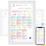 TABWEE 15,6Zoll Digitaler Bilderrahmen und Kalender mit Touchscreen Wandkalender