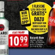 Edeka App: Kaufe Bacardi und erhalte eine Coca-Cola (1,25 l) gratis (evtl. regional)