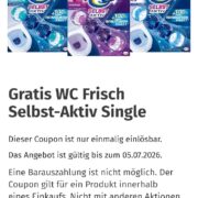 - WC Frisch selbst Activ Single - wieder gratis bei Müller