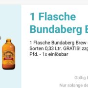 Bundaberg 0,33 l gratis mit der logo App