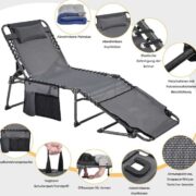 Sonnenliege mit Extra Dicker Matratze für 56,09€