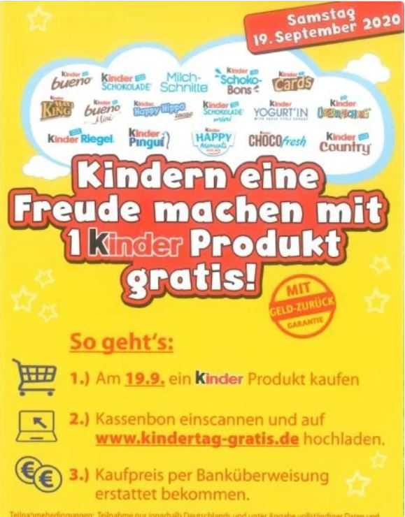 Vorankundigung Gratis Kinder Produkt Zum Weltkindertag Am 19 09 20 Monsterdealz De
