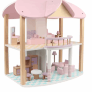 Coemo Puppenhaus Sandy aus Holz (24-teilig) inkl. Möbel und Zubehör bei Otto für 69,89€ inkl. Versand