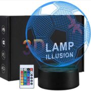 Vivreal 3D LED-Nachtlicht mit Fußball-Illusion