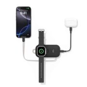 Belkin 3-in-1 Powerbank 10.000 mAh (45 W) mit Apple Watch-Ladegerät (Schwarz) für 76,49€ statt 89,99€