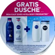 Vorankündigung dm: Erhalte beim Kauf eines Nivea Body Produktes eine Nivea Dusche geschenkt