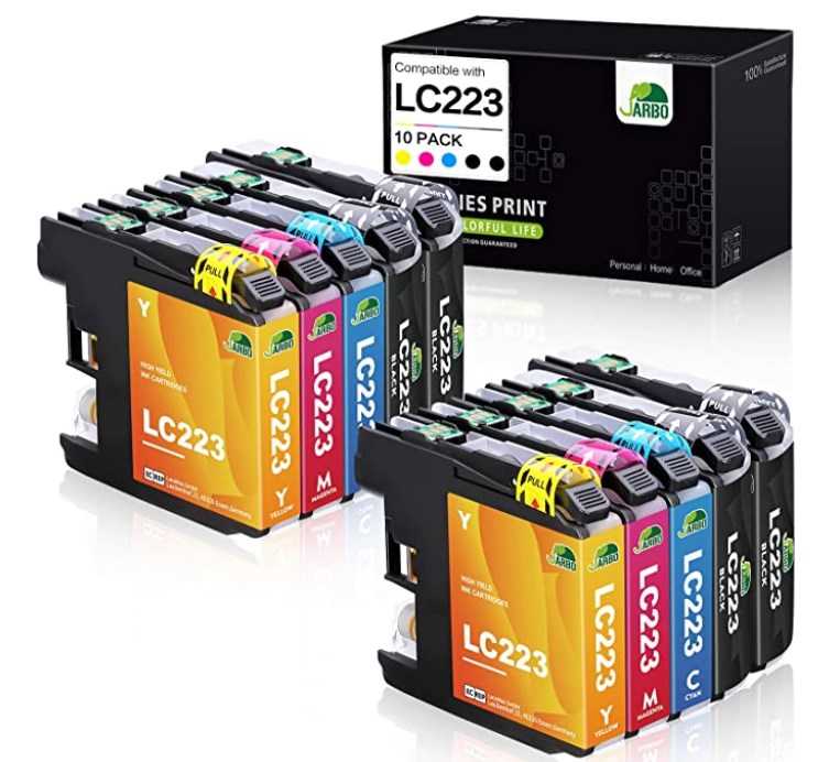 Lot De 20 Cartouches D'encre XL Amaprint Compatibles Brother LC223/LC223XL – Pour Imprimantes MFC-J480dw, DCP-J562dw, Etc.