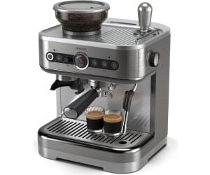 philips barista brew halbautomatische espressomaschine silber