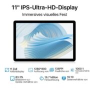 📱 DOOGEE U11 – Android 15 Tablet (11 Zoll)