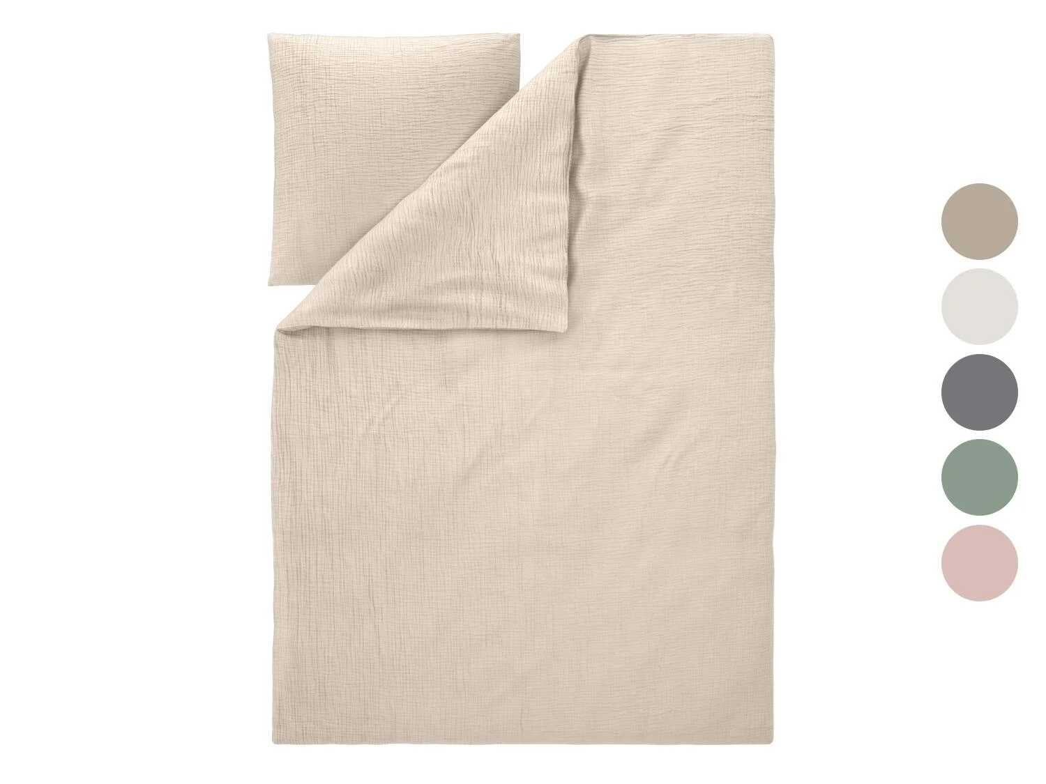 🛏️ LIVARNO Musselin-Bettwäsche für 1,11€ bei Lidl