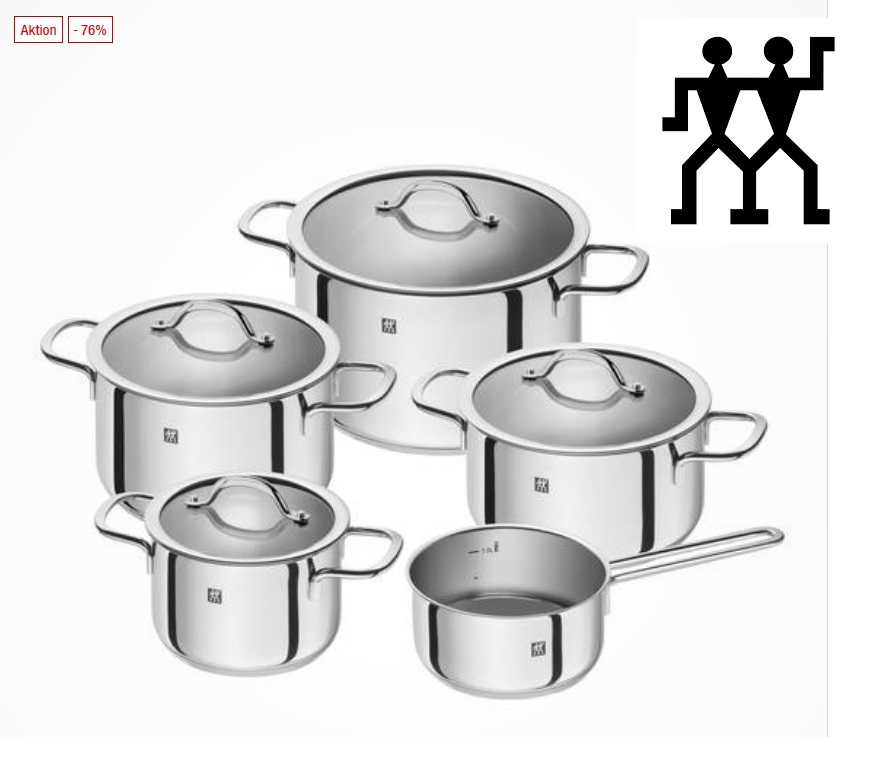Zwilling Topf-Set Neo 5-teilig für 79,99€
